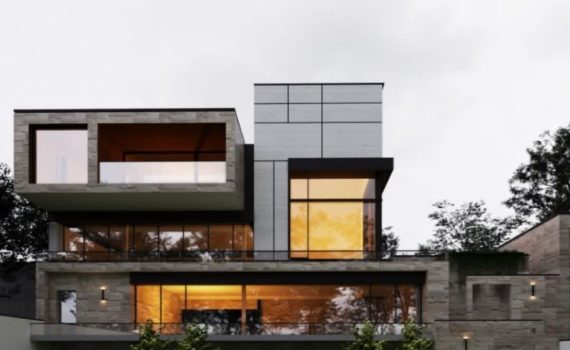 طراحی نما و پنجره های آلومینیومی ویلایی الویر ساوه